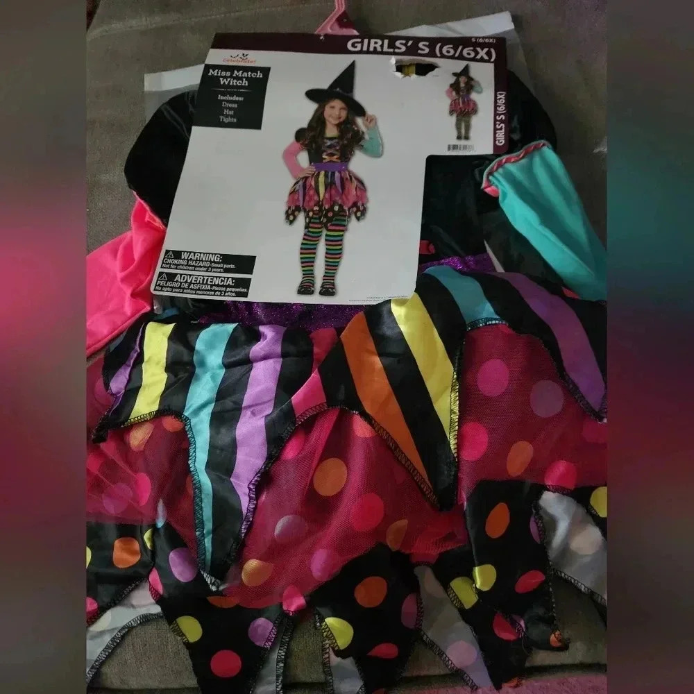 Mismatch witch costume new in packaging‎